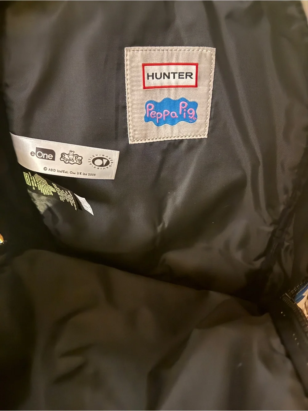 Hunter Yellow Kids Backpack with Blue and Green Accents